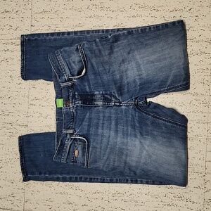 Hugo Boss Straight Slim Tapered Fit Blue Wash Denim Jeans